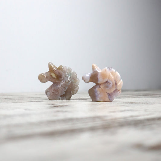 Flower Agate Unicorn