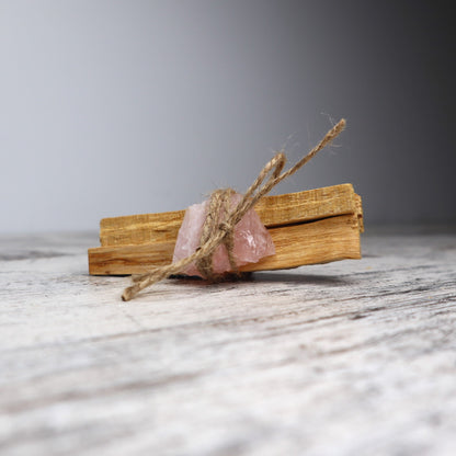 Palo Santo + Rose Quartz Cleansing Bundle