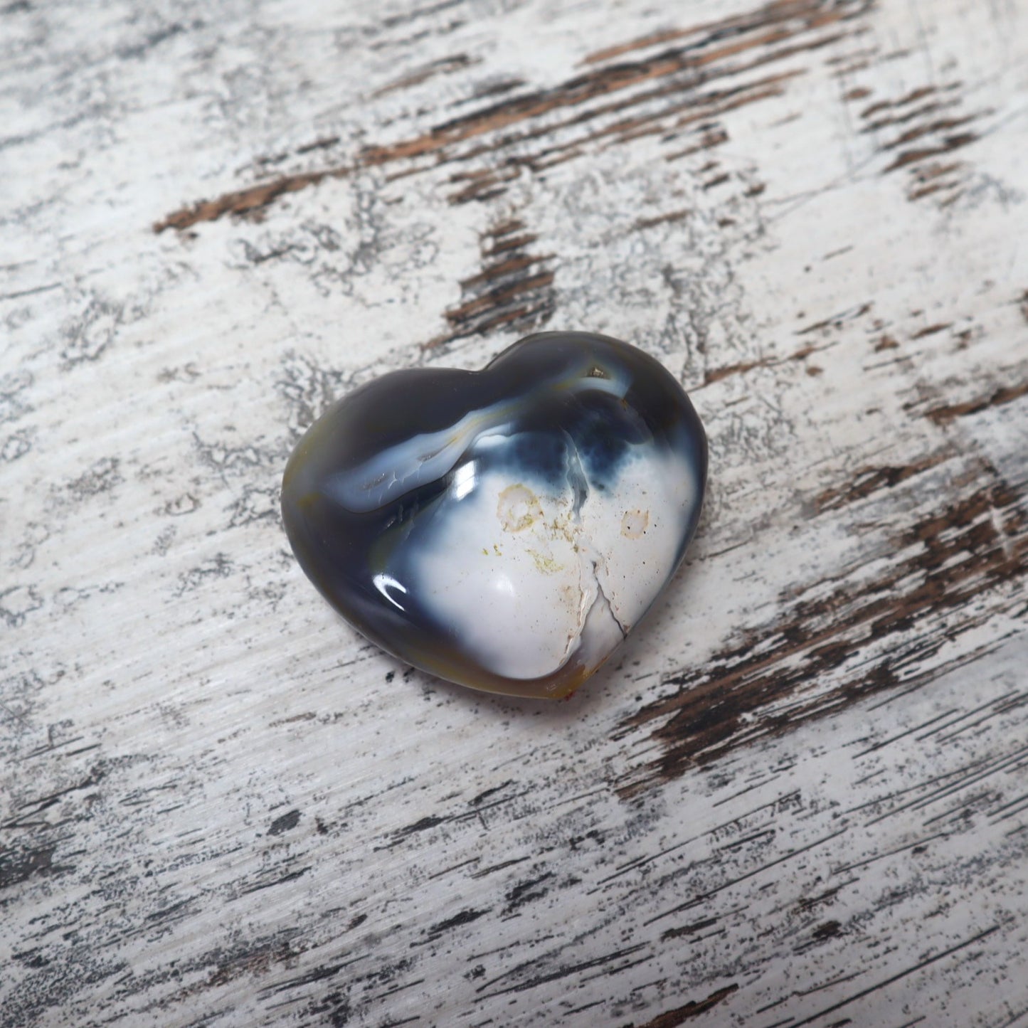 Orca Agate Hearts