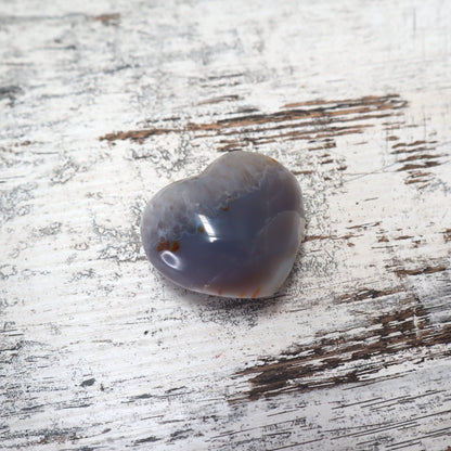 Orca Agate Hearts