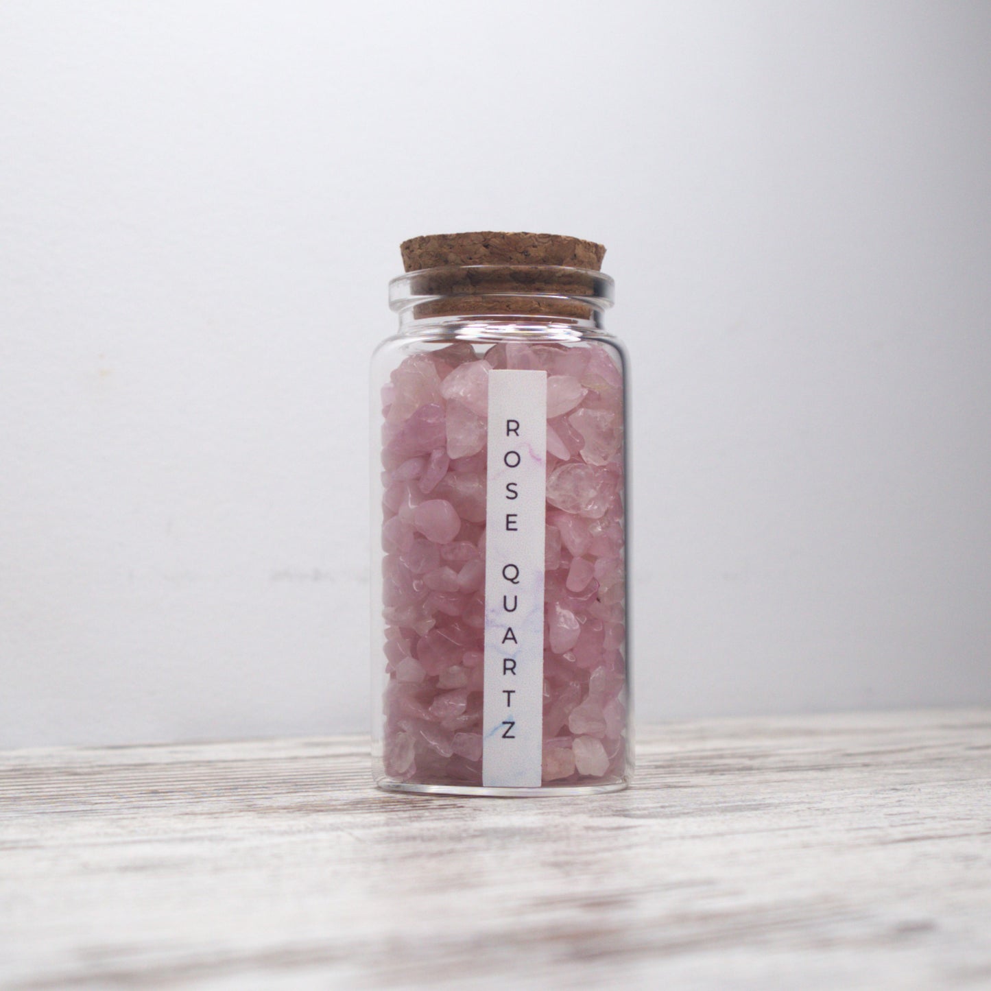 Rose Quartz Chips Jar