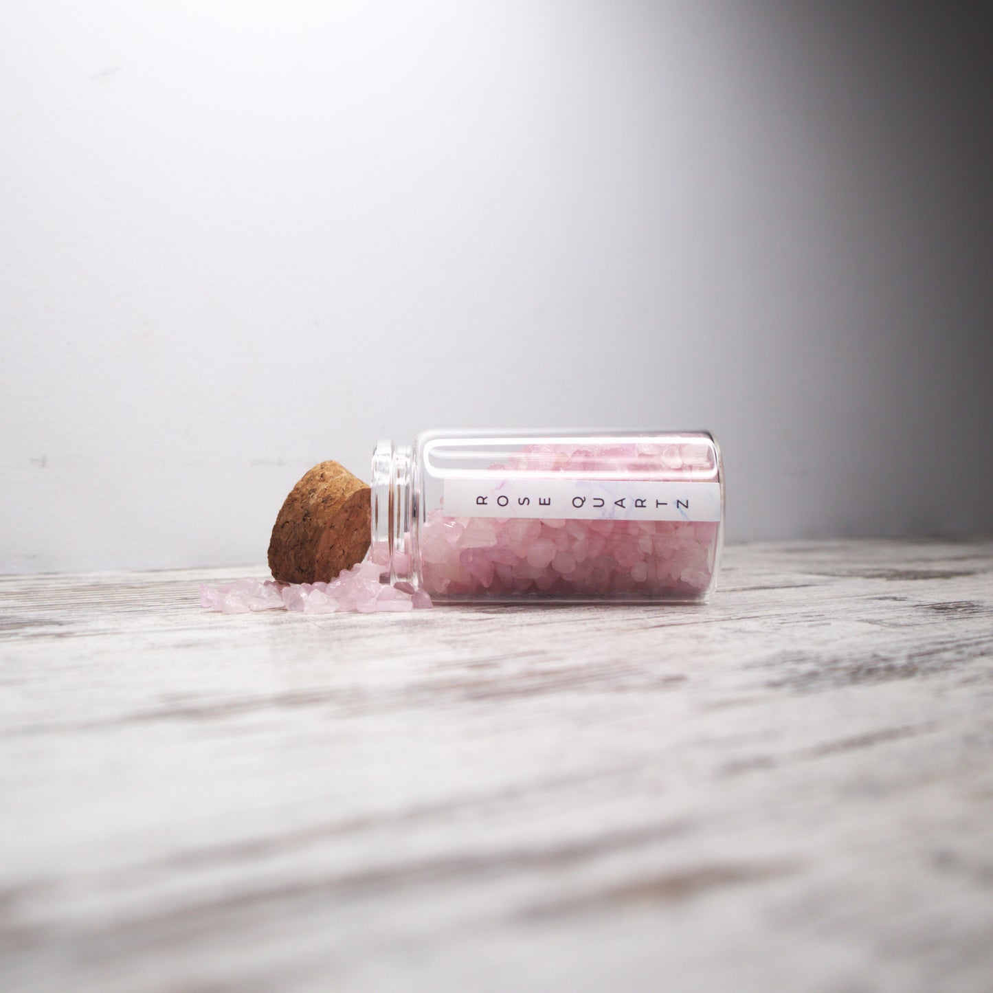 Rose Quartz Chips Jar