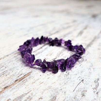 Amethyst Crystal Chip Bracelets