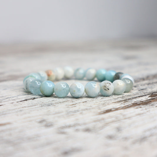 Aquamarine Beaded Bracelet