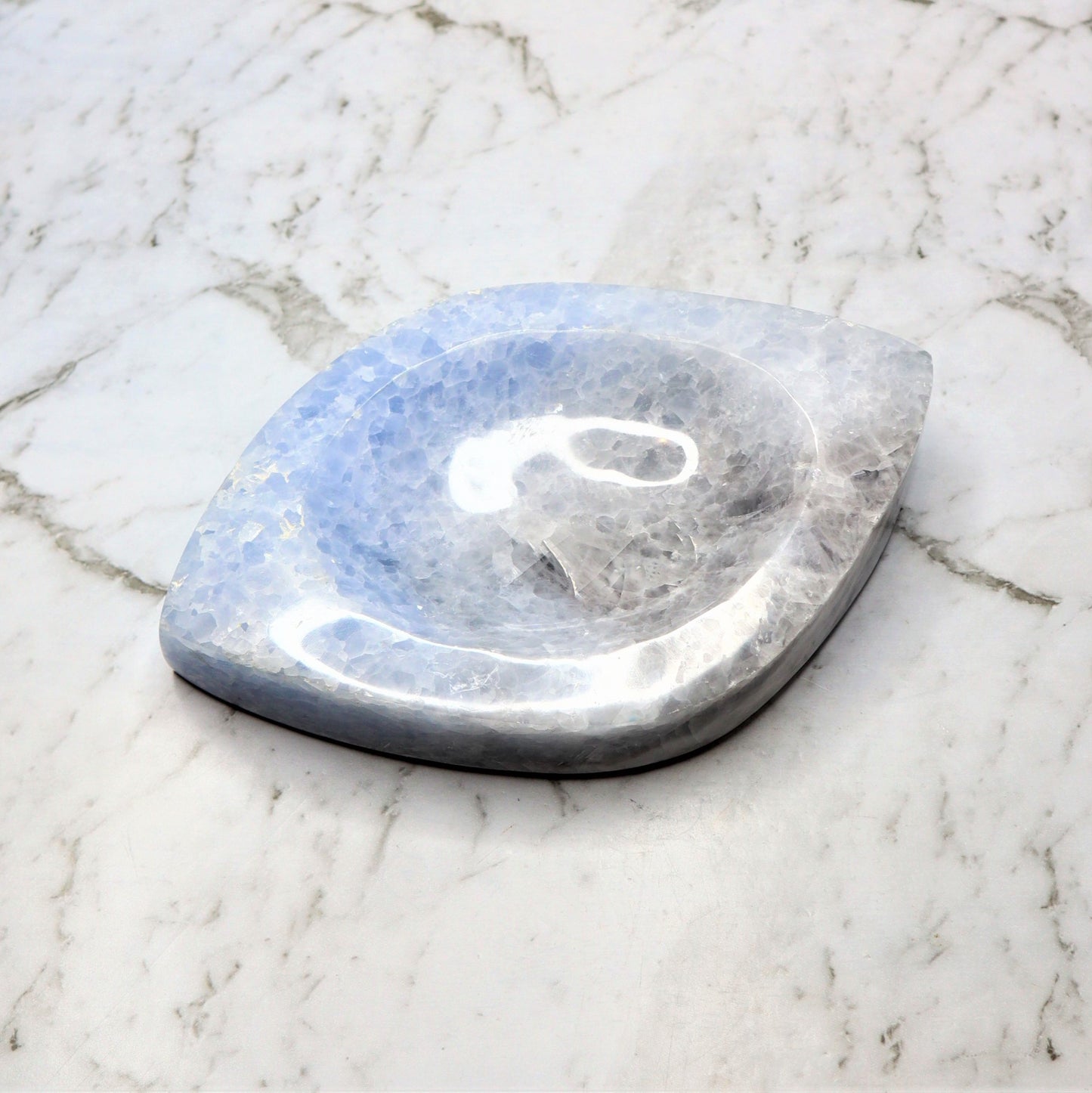 Blue Calcite Bowl (Approx 1.3kg)