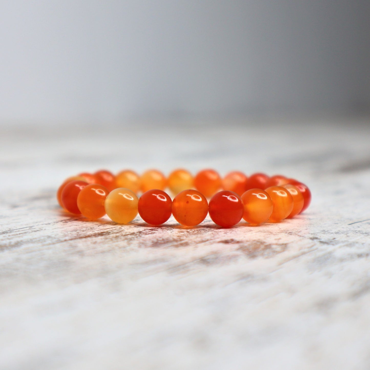 Carnelian Beaded Bracelet