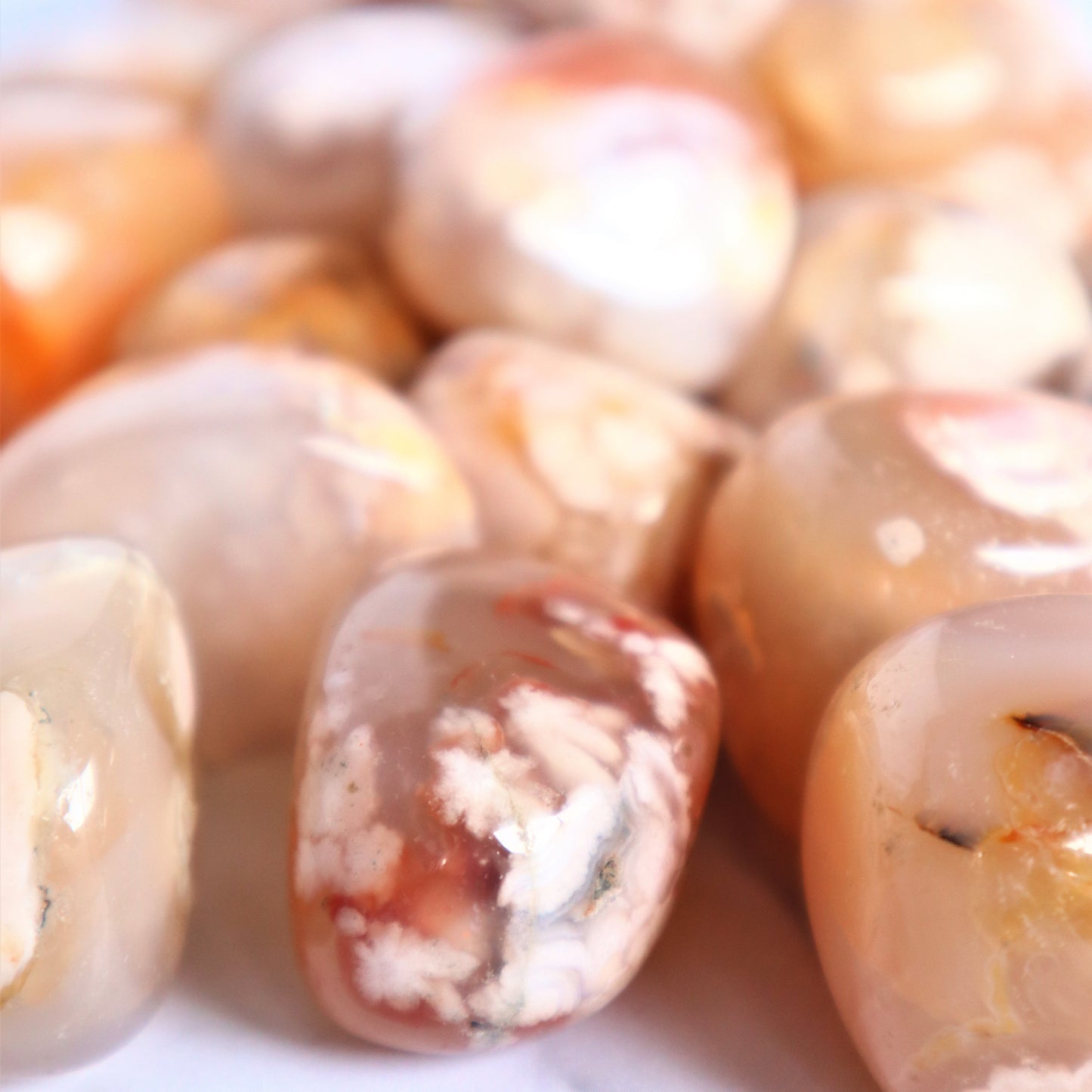 Flower Agate Tumble Stone