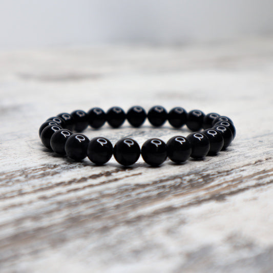 Black Tourmaline Beaded Bracelet