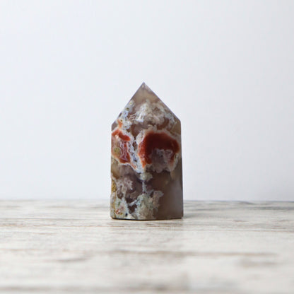 Flower Agate Tower (195g)