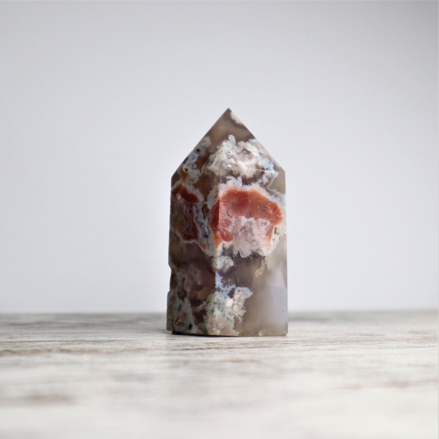 Flower Agate Tower (195g)