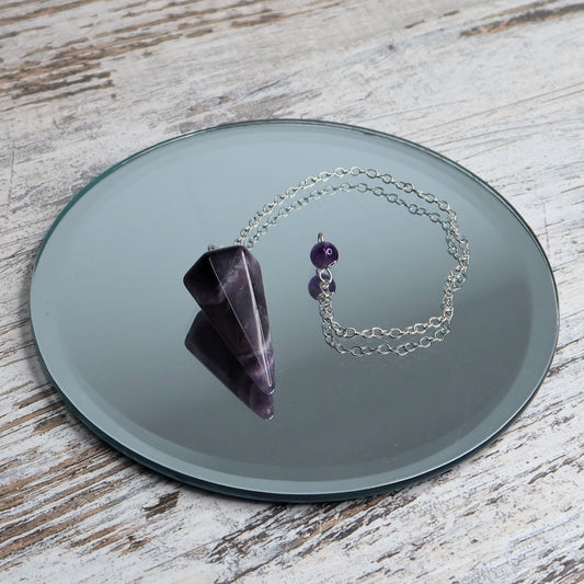 Amethyst Faceted Pendulum