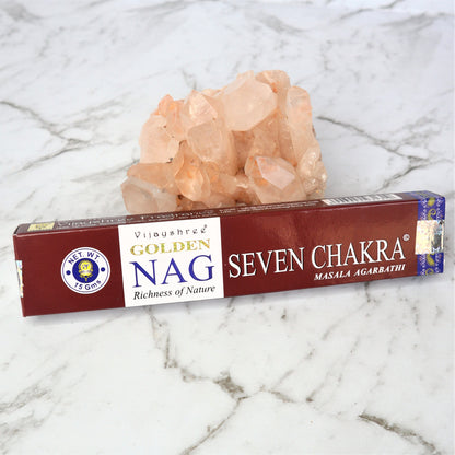 Golden Nag SEVEN CHAKRA Incense