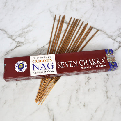 Golden Nag SEVEN CHAKRA Incense