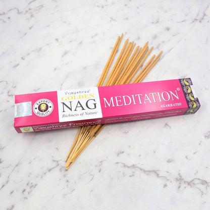 Golden Nag MEDITATION Incense