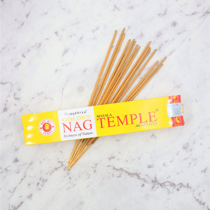 Golden Nag TEMPLE Incense