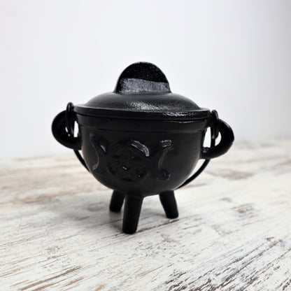 Triple Moon Cast Iron Cauldron (7.5CM)