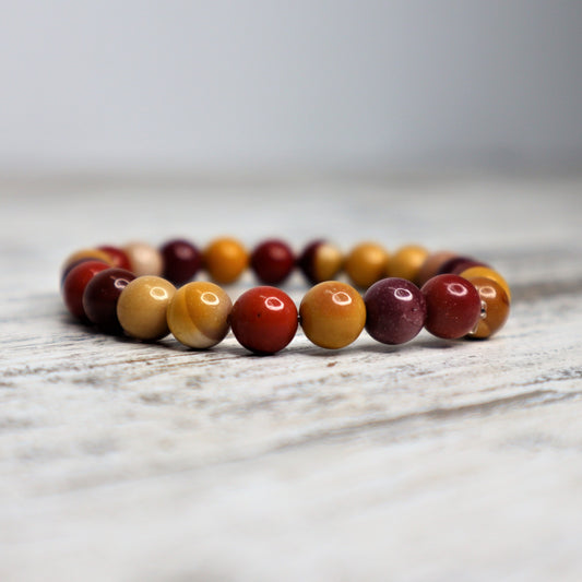 Mookaite Beaded Bracelet