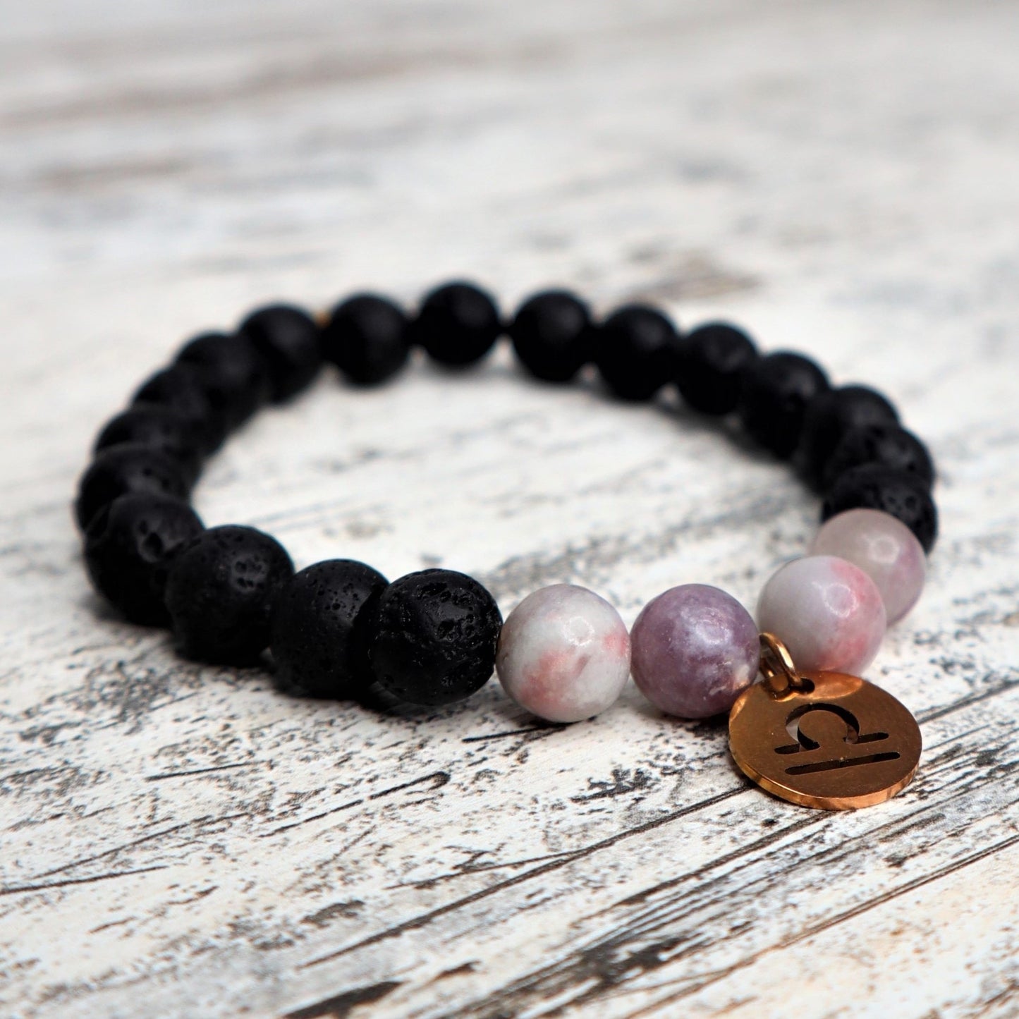 Libra Zodiac Bracelet (Rose Gold)