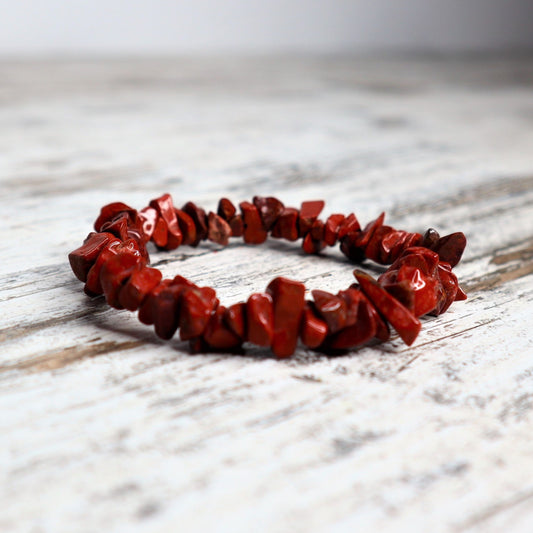 Red Jasper Crystal Chip Bracelets