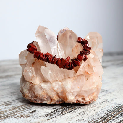 Red Jasper Crystal Chip Bracelets