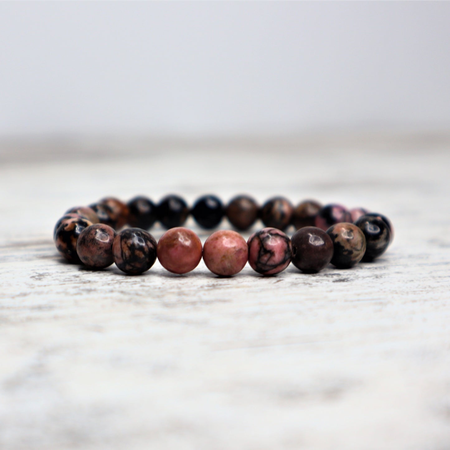 Rhodonite Beaded Bracelet