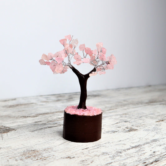 Rose Quartz Mini Crystal Tree