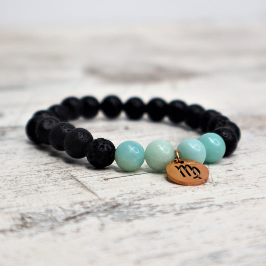 Virgo Zodiac Bracelet (Rose Gold)